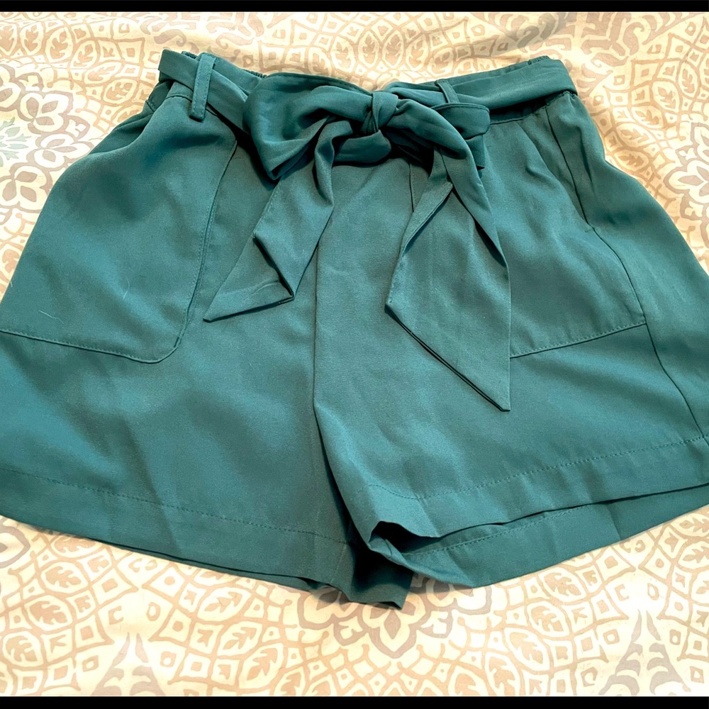 A New day Teal Paperbag Shorts
